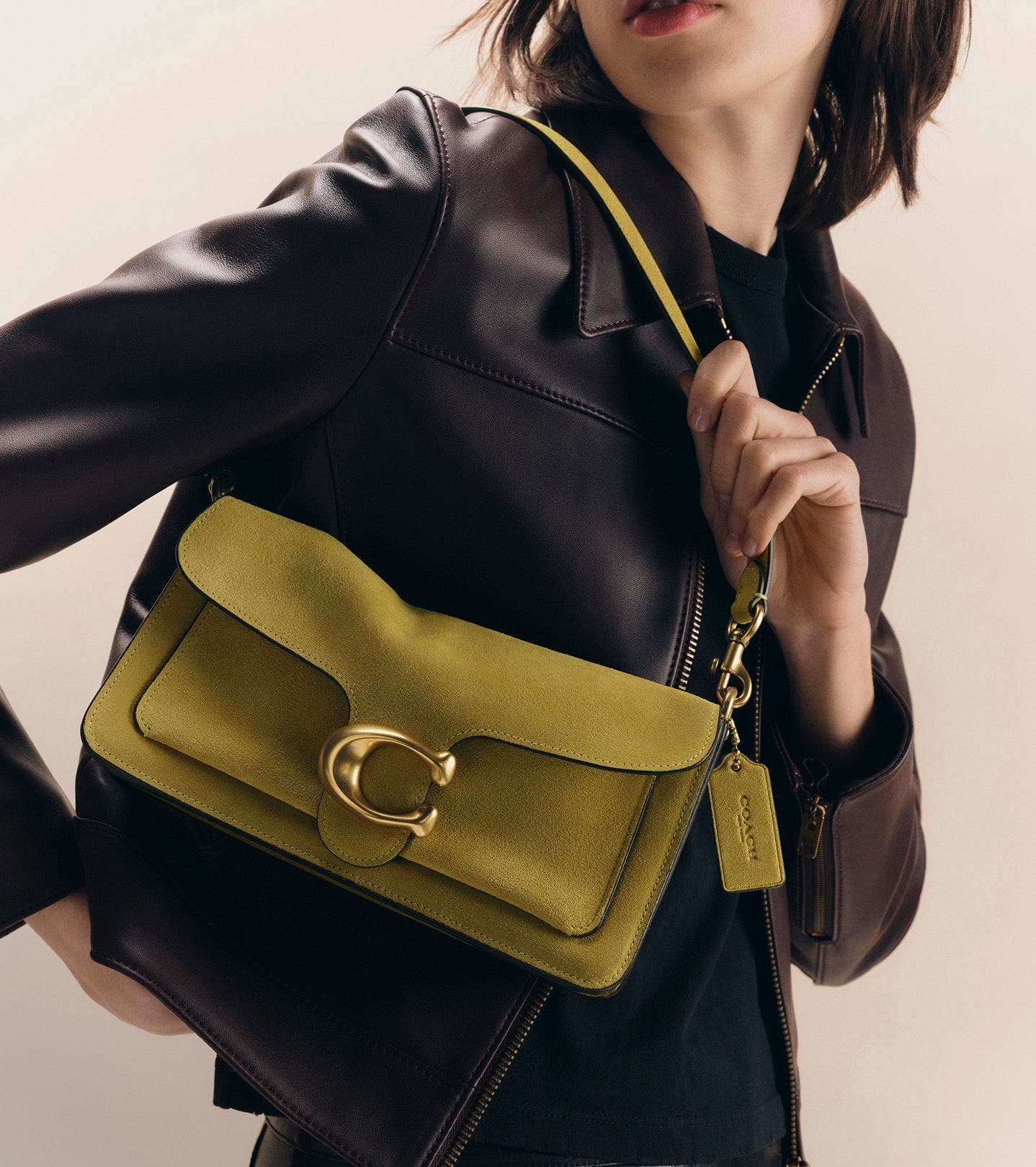 Coach lime Tabby bag